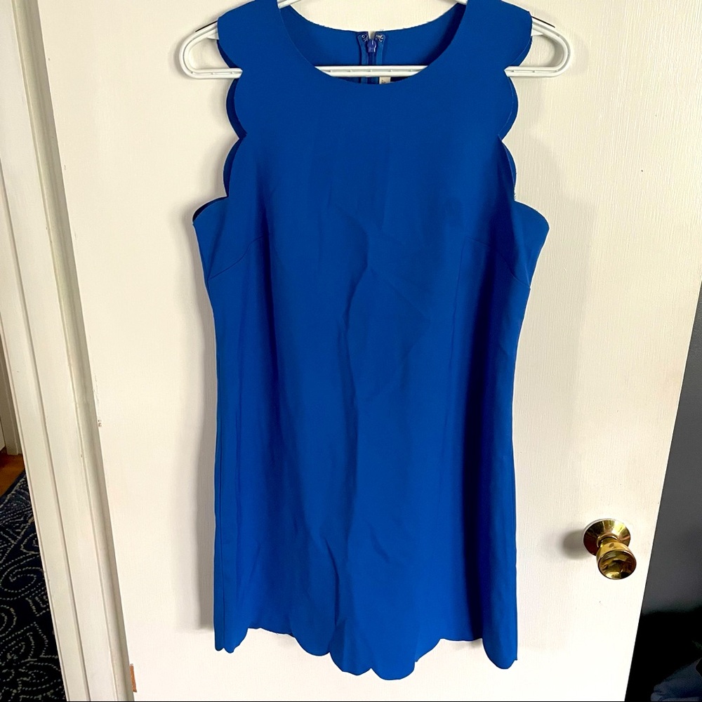 J. Crew scallop edge dress